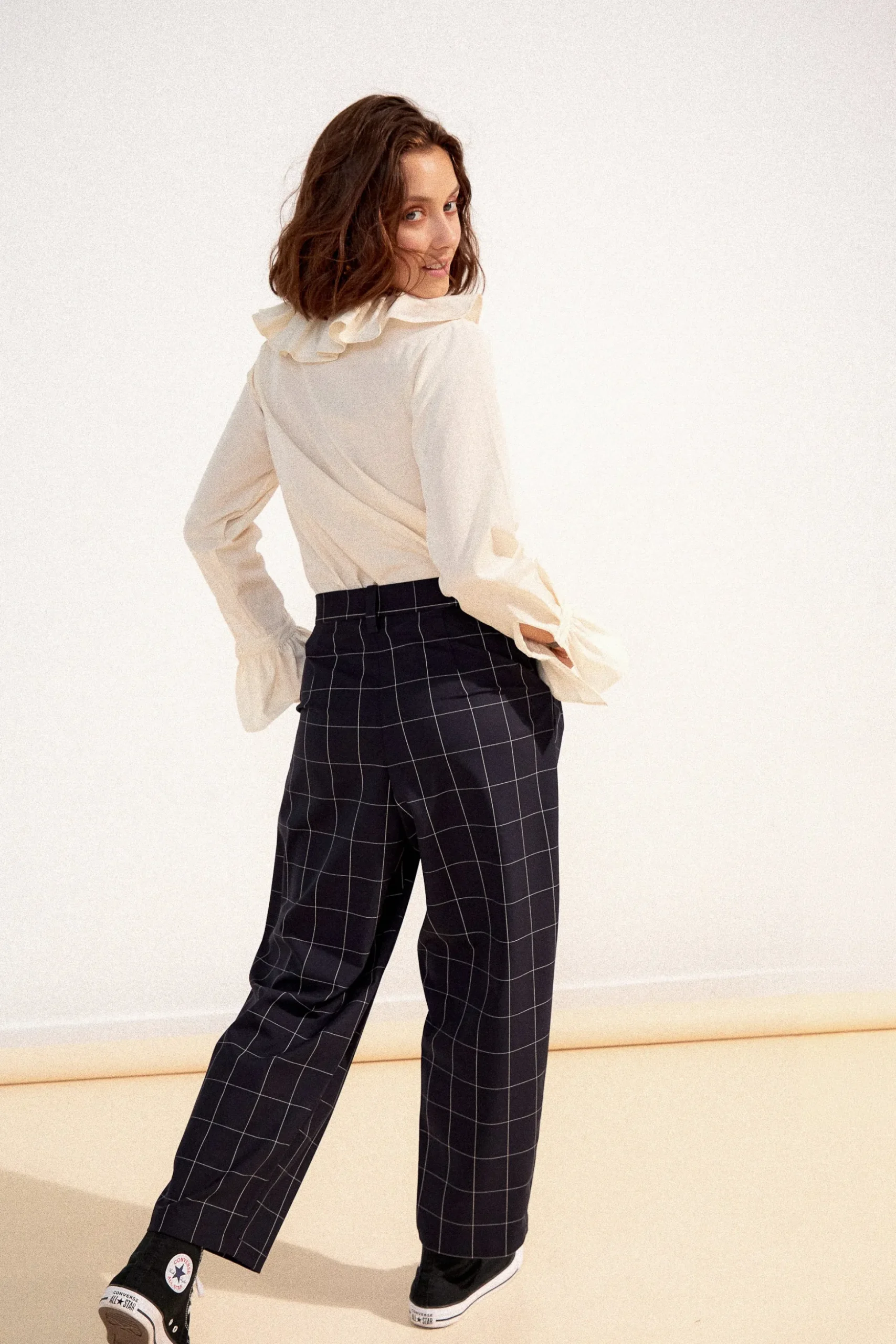 PANTALON NEW NOE CARREAUX NAVY
