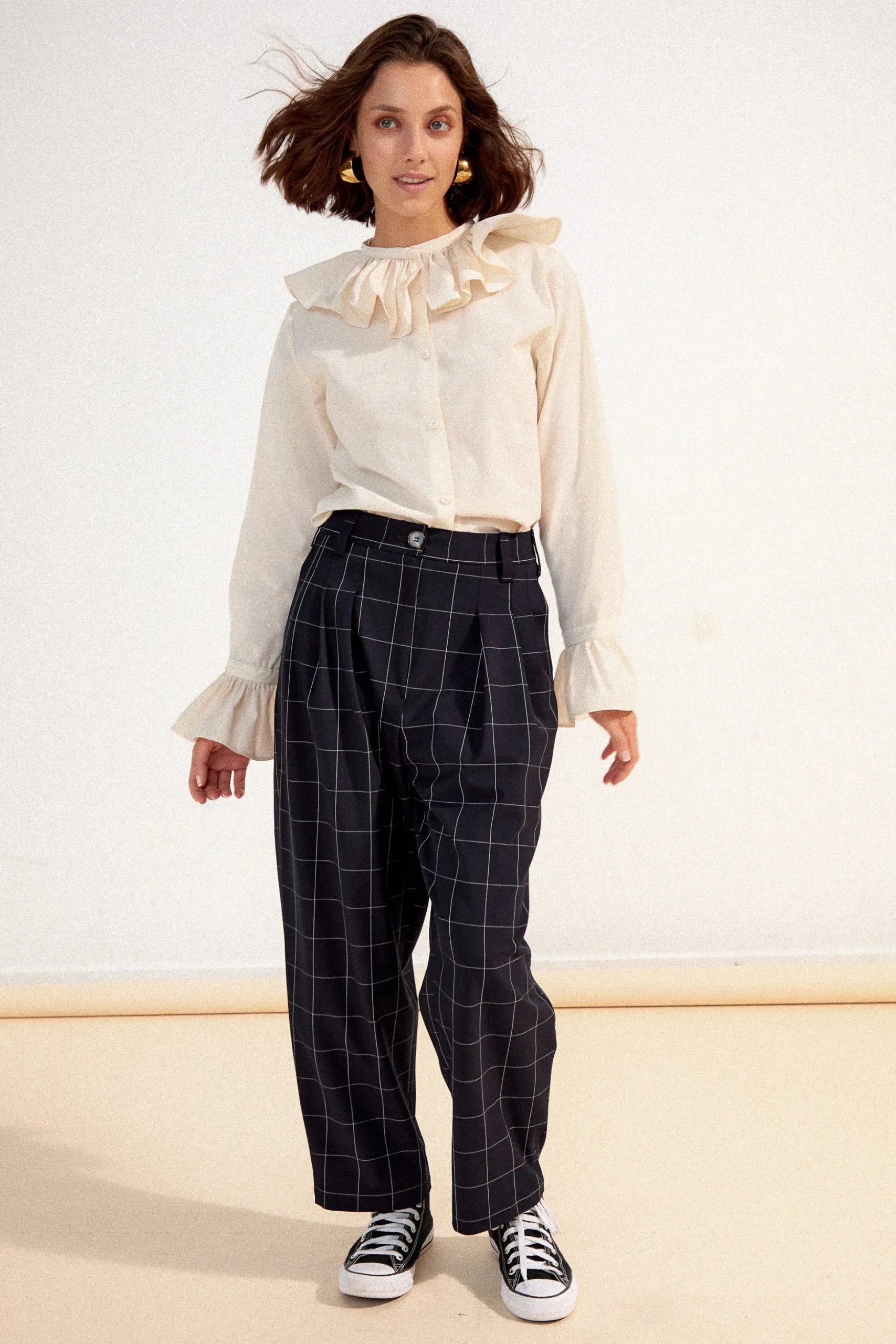 PANTALON NEW NOE CARREAUX NAVY