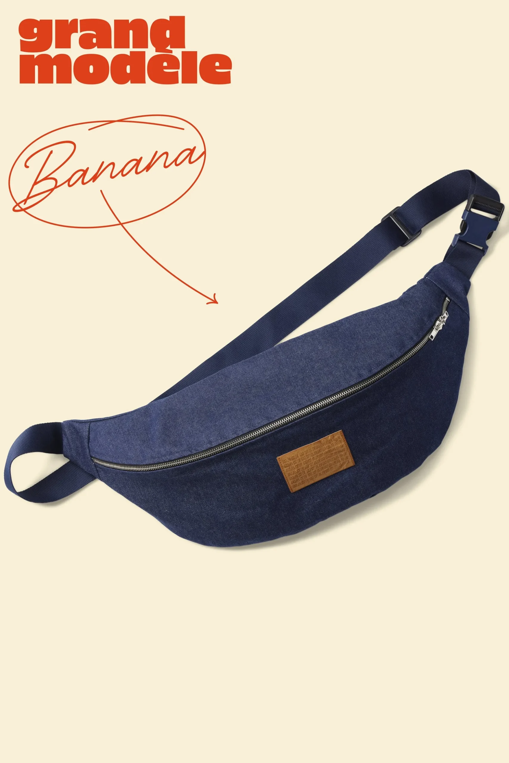 SAC BANANA JEANS BRUT