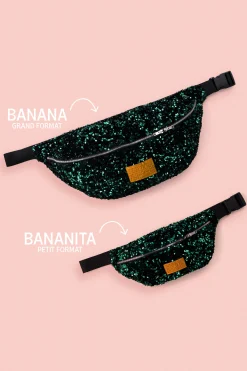 SAC BANANITA SEQUINS VERTS